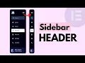 Elementor Vertical Header with Sidebar Navigation Menu in WordPress Elementor Side Vertical Menu