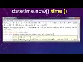 How to get the current time in Python