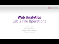 Web Analytics Lab 2 os and working with files