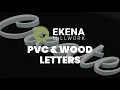Personalize Your Space with Custom PVC Wood Decor Wall Letters Impress with Unique Wall Art