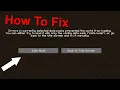 How To Easily Fix World Loading Error in Minecraft 1 20 1 Guide