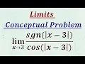 Limits involving Signum function and absolute value function