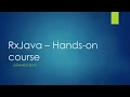 RxJava2 - Hands-on course