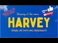 Meaning of the name Harvey Origin life path personality