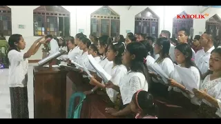 koor natal lagu bersorak dan bergembira cipt pater yustin genohon koor umat buubei di ende flores
