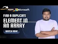Find a Duplicate Element In An Array Python Hindi