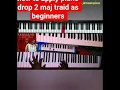 Download Lagu Hoe je de piano drop 2 triad voicing toepast voor beginners #viralshort