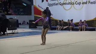 البطلة ملك احمد حسن جمباز تحت 6 سنوات الجملة 