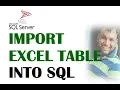 Import data from Excel to SQL Server table