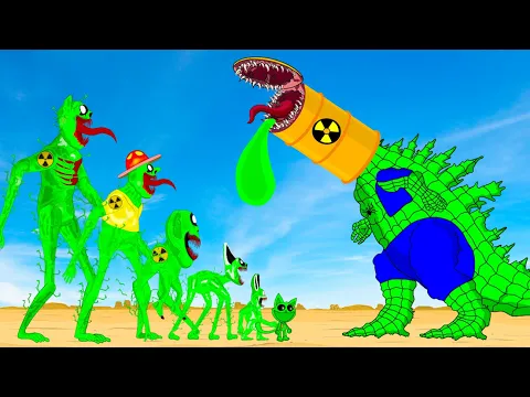 Download MP3 Evolution Of GODZILLA RADIATION vs Catnap & Dogday, Zoonomaly : Who Will Win?| Godzilla Cartoon