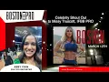 Abby Chin Boston Celtics Reporter wishes IFBB Pro Missy Truscott Good Luck at the Boston Pro
