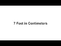 6 9 feet in cm How to Convert 6 9 Feet ft in Centimeters cm