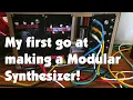 Building my first Modular Synthesizer inc LMNC Twin T Drums and Eurorack PSU
