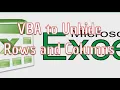 VBA to Unhide Rows and Columns