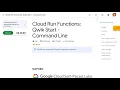 Cloud Run Functions Qwik Start Command Line GSP080