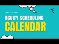 Connecting to calendars in Acuity Scheduling Free Course - Part 10