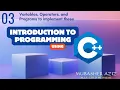CS201 Short Lecture No 3 Programming using C Variables and Operators in C Language