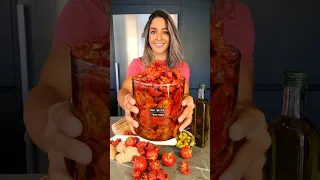بندورة مجففة بالشمس و مكبوسة بزيت الزيتون بطريقة جدودنا Sun Dried Tomatoes 