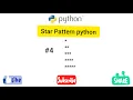 Start pattern python programming part - 4 Easy Learning Genius