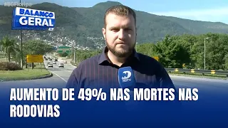 Número de mortes no trânsito em rodovias de SC cresce quase 50%