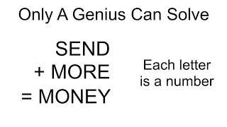 Only A Genius Can Solve - Each Letter Is A Number