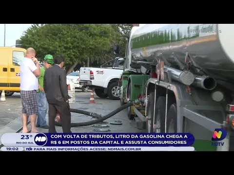 Litro da gasolina chega a R$ 6 em postos de Florianópolis e assusta consumidores