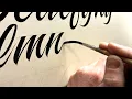 How to Paint a Sign Painter s Script Alphabet by Hand Full Process