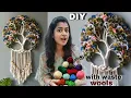 Waste Wool Macrame Tree of life Dream catchers ASMR Trash to treasure home decor