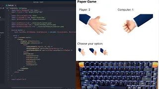 ASMR Programming Rock paper scissors game No talking