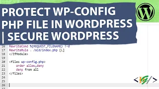 How to Protect wp-config php file using Htaccess in WordPress Enhance WordPress Security