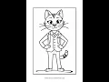 Unleash Creativity with Cat Coloring Sheet Vol 10 - Cat at Work