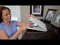 Sunter Folding Travel Mirror w Magnification Panels Light on QVC