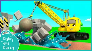 🚧 Big Construction Adventure! 🚜 | 30 Mins | Digley and Dazey | Kids Construction Truck Cartoons