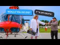 Lowballing FB Marketplace but arriving in a Helicopter