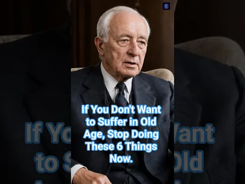 If You Don't Want to Suffer in Old Age, Stop Doing These 6 Things Now. #shorts #psychology