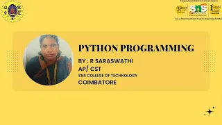 DT BASED - Modules in Python Python SNS INSTITUTIONS