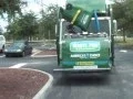 demonstration shows how Waste Pro automated trucks work