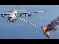 US Air Force AC-130 in Action Firing All Its Scary Cannons to Sink Massive Ship