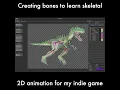 Creating bones to learn skeletal 2D animation for my indie game