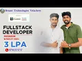 B Tech IT Student Placed as Fullstack Developer 3 LPA Salary Package Besant Technologies Chennai