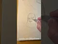 Viking character sketch and ink