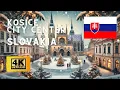 Lagu [4K] Kosice Slovakia Walking Tour in 2025 | Short Walk in Kosice Slovakia in Cold Snow