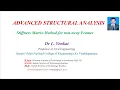 Stiffness matrix method for non sway frames
