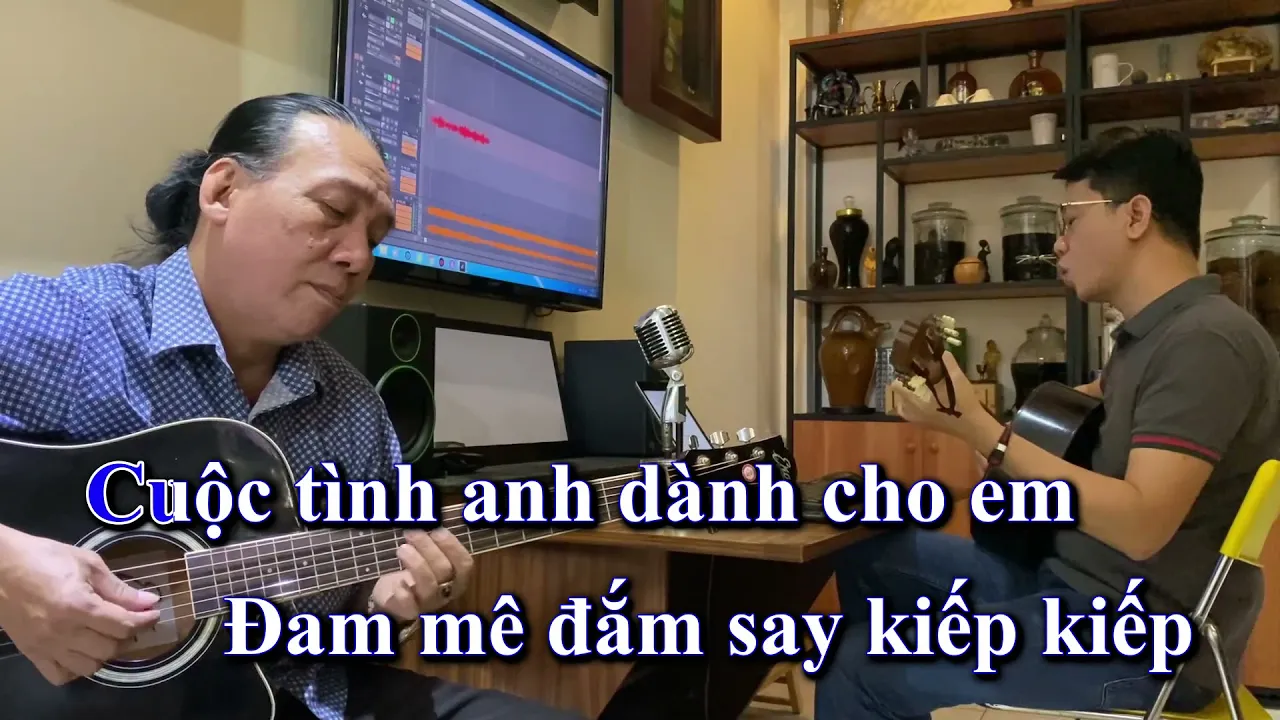 NGÀY VUI QUA MAU KARAOKE Tone Nam - Beat Guitar dễ hát