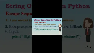 Escape Sequence in Strings python