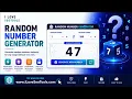 Free Random Number Generator - Generate Random Numbers Instantly iLoveSEOTools