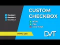 How to Create Custom Checkbox with HTML CSS - No JavaScript