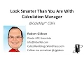 CalcMgr CDFs