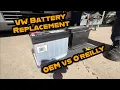 VW Battery Replacement in Under 10 Minutes MK4 1999-2005 Stock OEM vs O Reilly Does It Matter