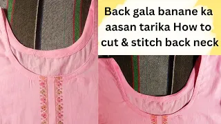 how to cut and stitch back neck perfectly learn the basics of neck cutting